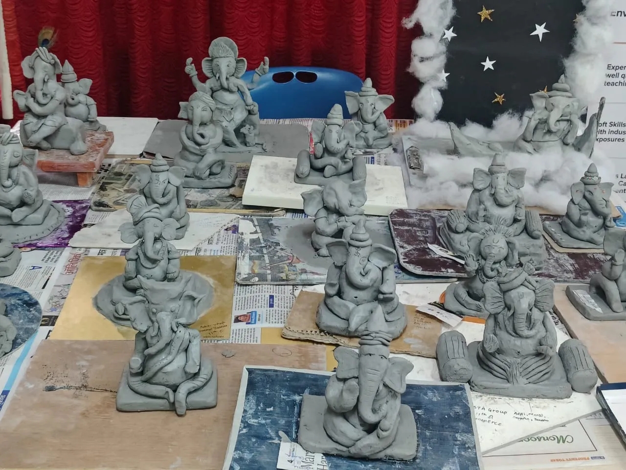 Eco-friendly Ganesh Idol Making